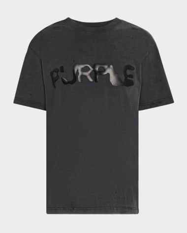 PURPLE Men's Liquid Wordmark Jersey T-Shirt