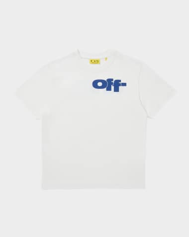 Off-White Boy's Type Graphic Short-Sleeve Cotton T-Shirt, Size 4-12
