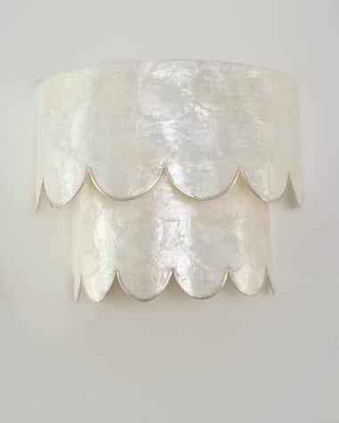Neiman Marcus Scalloped Sconce