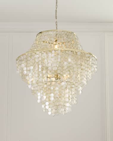 Neiman Marcus Alexandra 36" 4-Light Medium Chandelier