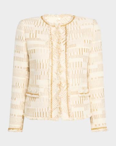 Kobi Halperin Kosta Metallic Chain-Trim Jacket