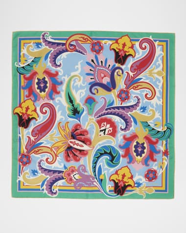 Etro Turandot Paisley Silk Scarf