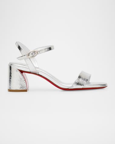 Christian Louboutin Miss Jane Red Sole Ankle-Strap Sandals