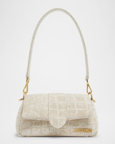 Jacquemus Le Petit Bambimou Croc-Print Canvas Shoulder bag
