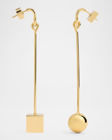Jacquemus Les Boucles Nodo Linear Drop Earrings