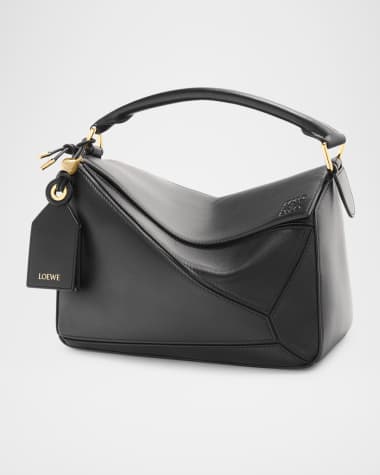 Loewe Puzzle Elevated Small Top-Handle Bag in Leather