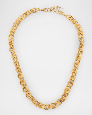 COOMI 20K Yellow Gold Necklace with Diamonds, 18"L