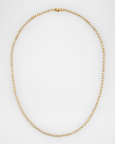 Roberto Coin 18K Yellow Gold Diamond Tennis Necklace