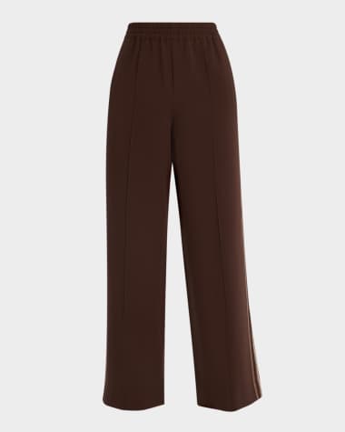 Reiss Robyn Striped Wide-Leg Knit Pants