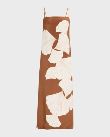 Veronica Beard Petra Silk Slip Dress