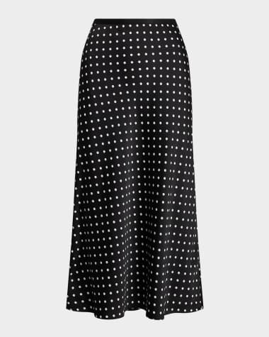 Polo Ralph Lauren Polka-Dot Satin Skirt