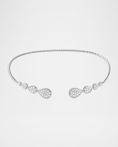 Boucheron Serpent Boheme 18K White Gold Diamond Multi Motif Necklace