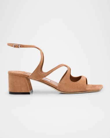 Jimmy Choo Azilia 45 Suede Strappy Sandals