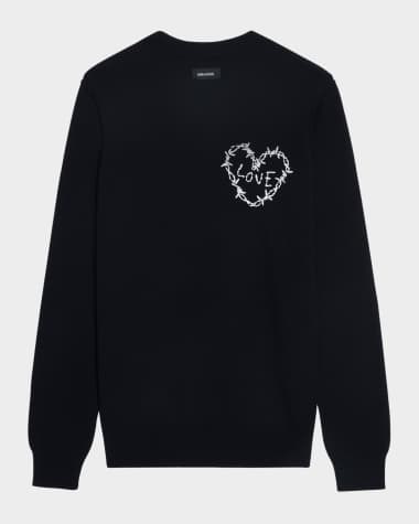 Zadig & Voltaire Kendy Heart Embroidered Sweater