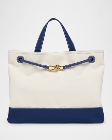 Bottega Veneta Andiamo Large Canvas Tote Bag