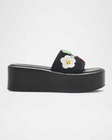 Marc Jacobs The Platform Daisy Crochet Sandals