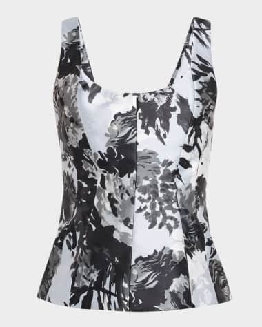 Prabal Gurung Corset Seamed Tank Top
