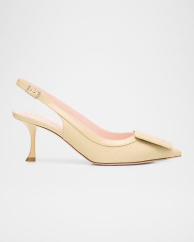 Roger Vivier Viv in the City Grosgrain Slingback Pumps