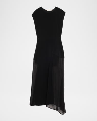 Jason Wu Collection Asymmetric Mesh Knit Midi Dress