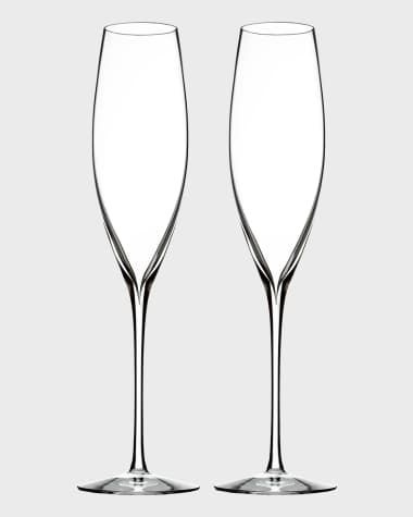 Waterford Crystal Elegance Champagne Flutes, Set of 2