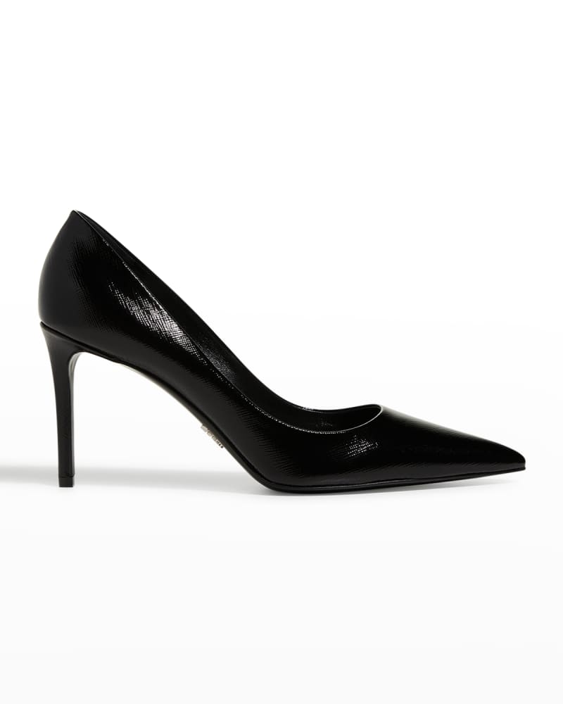 85mm Leather Pumps