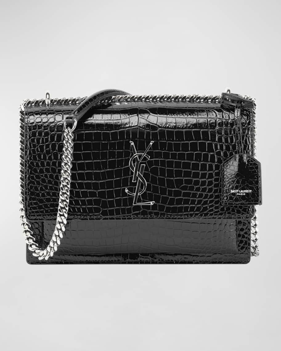 Saint laurent sunset bag crocodile store