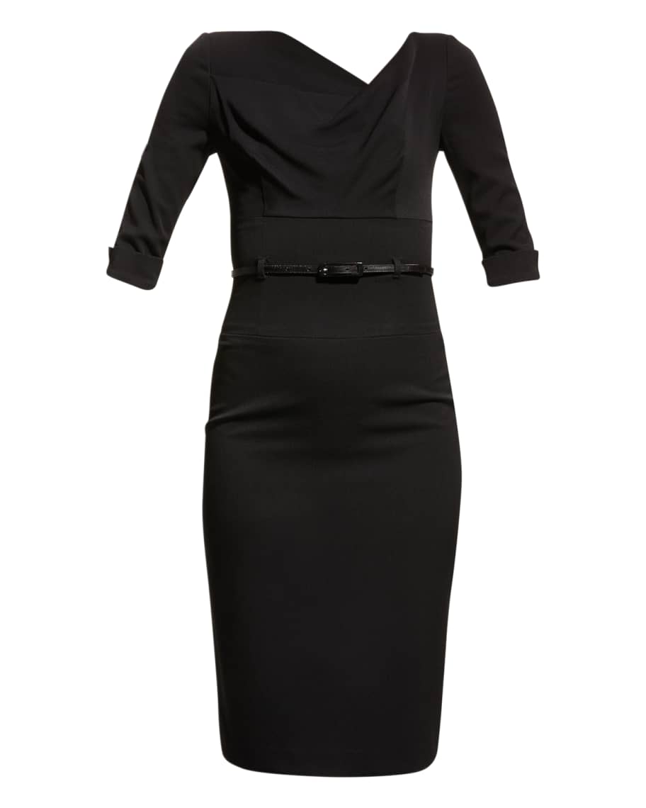Elegant Black Sheath Dress