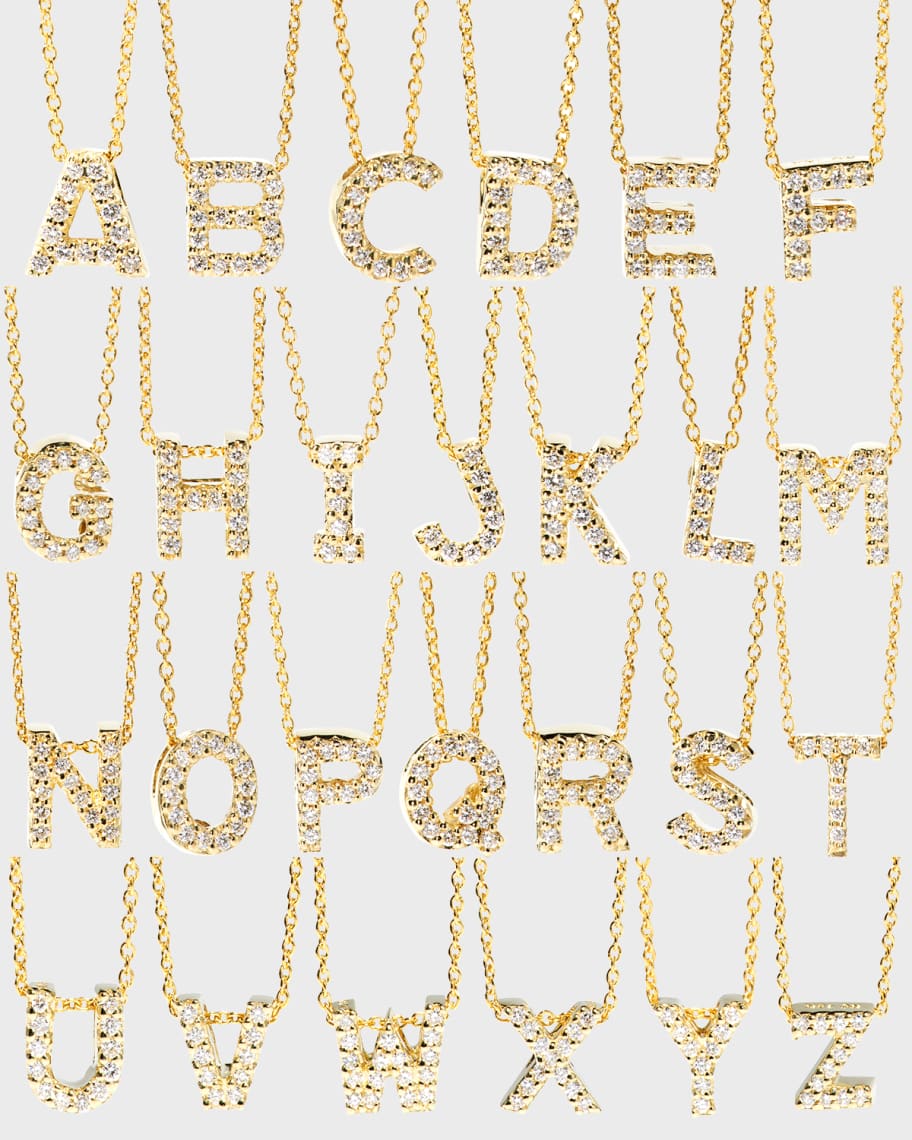 Roberto Coin Diamond Love Letter Necklace Neiman Marcus