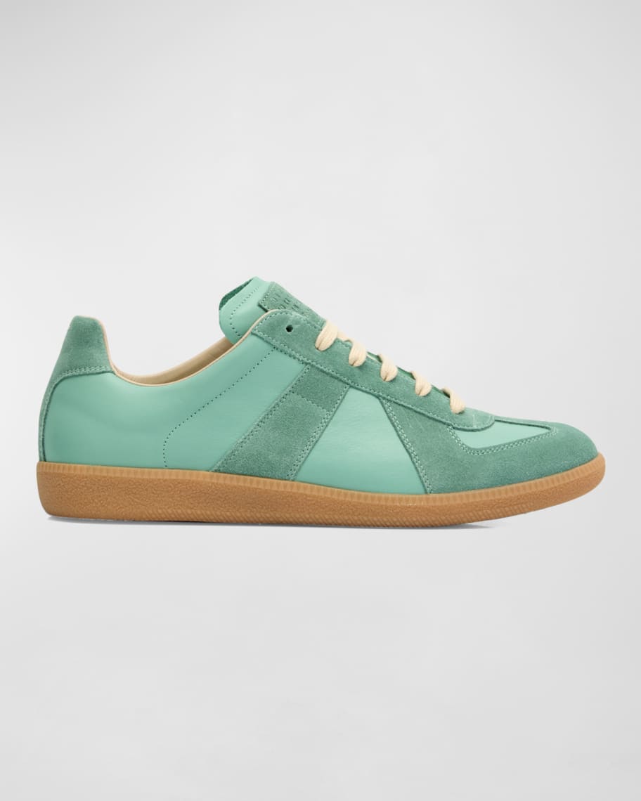 Men s Replica Leather Low Top Sneakers