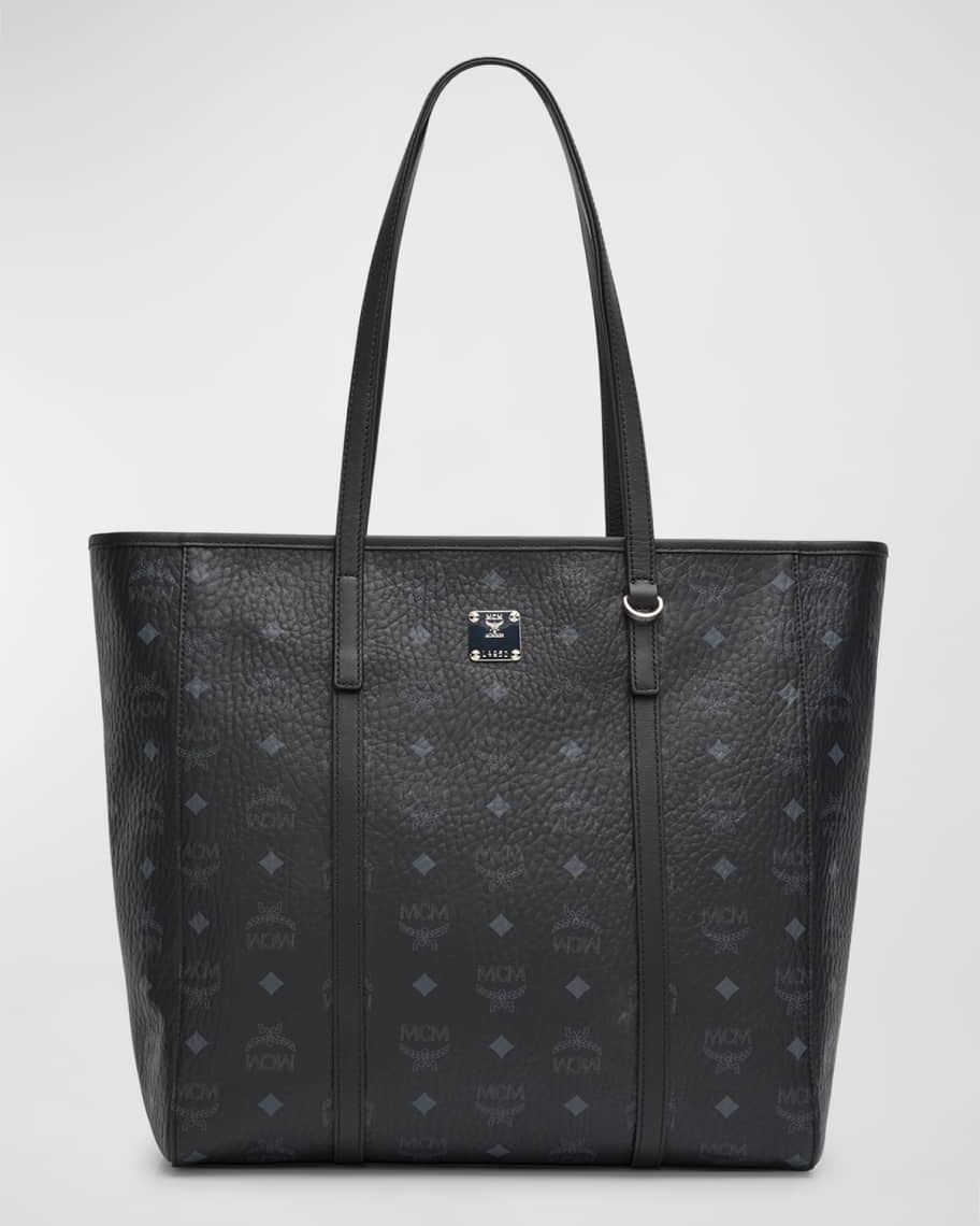 MCM Toni Logo Medium Shopper Tote Bag Neiman Marcus