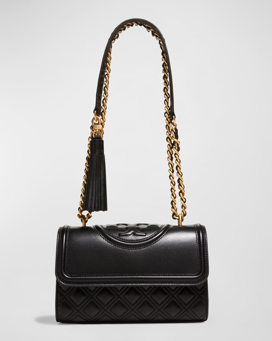 Tory Burch Kira Black Leather Small Tote Crossbody Satchel Bag $498.