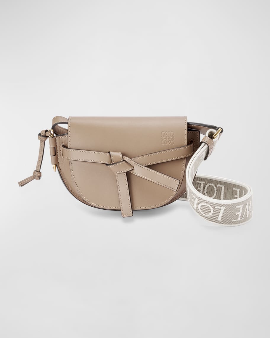 Loewe Gate Dual Mini Crossbody Bag in Leather with Jacquard Strap | Neiman  Marcus