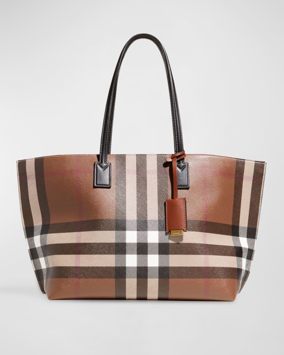 BURBERRY Nova Check Large Tote Bag