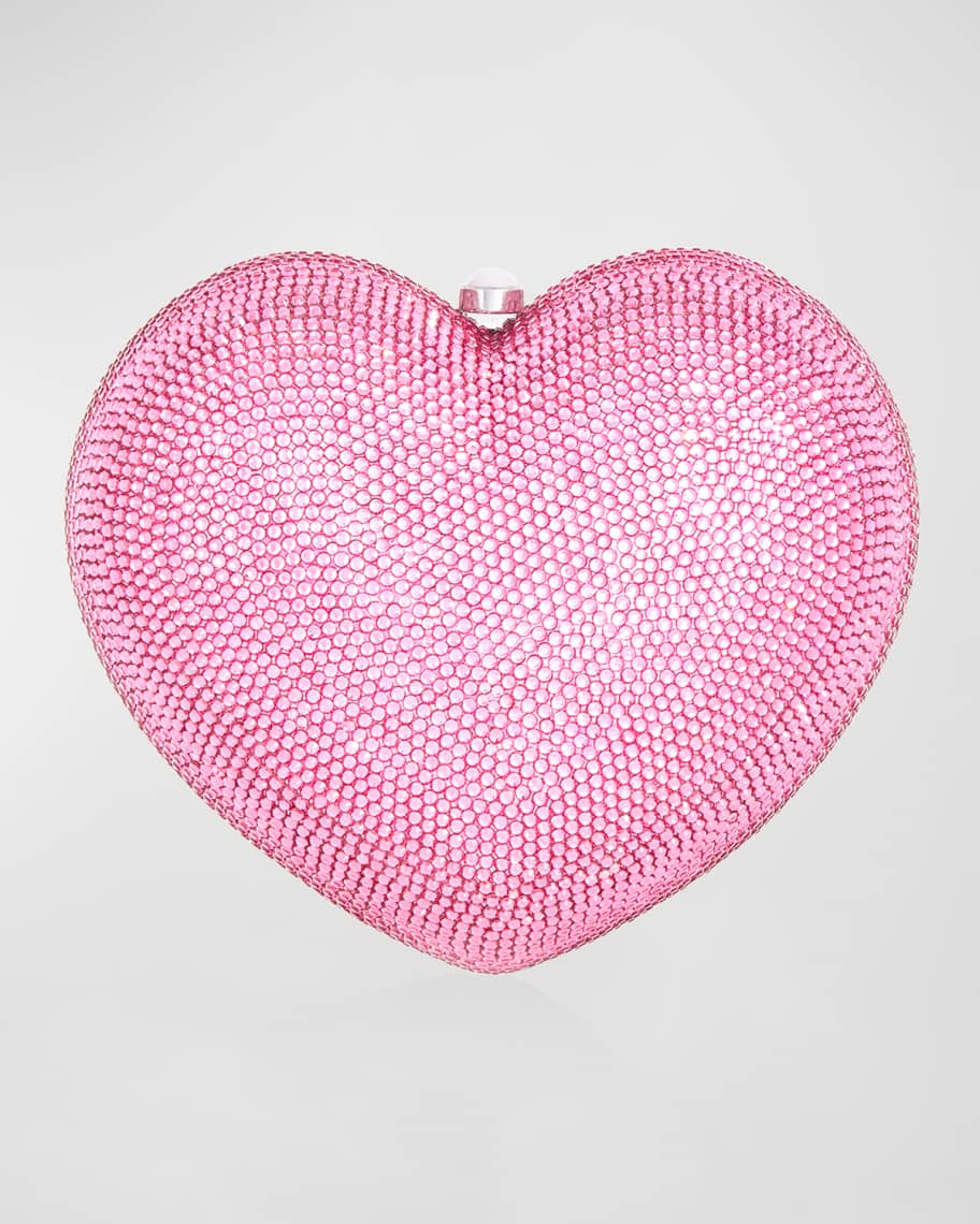 Judith Leiber Couture L Amour Petit Coeur Crystal Minaudiere Neiman Marcus