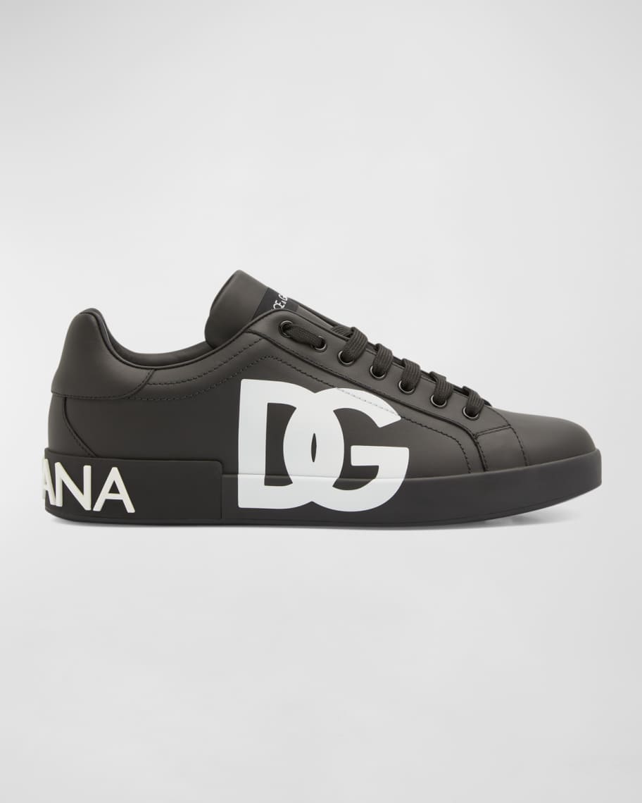 Dolce Gabbana Men s Portofino Leather Low Top Sneakers Neiman Marcus