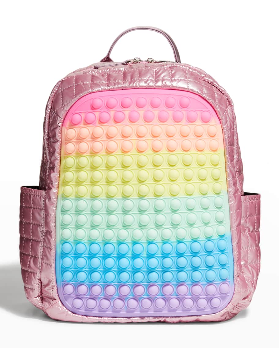 Bari Lynn Girl's In And Out Quilted Backpack Neiman Marcus