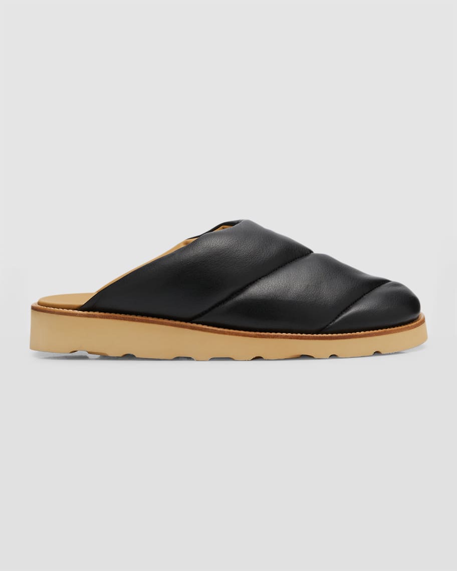 Rhude Quilted Leather House Slippers | Neiman Marcus