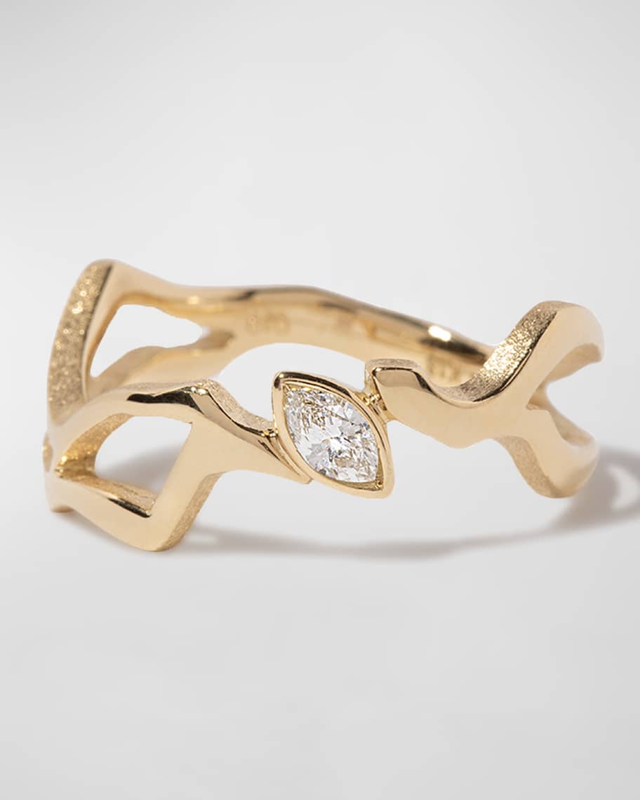 MILAMORE Kintsugi Single Diamond Ring II | Neiman Marcus