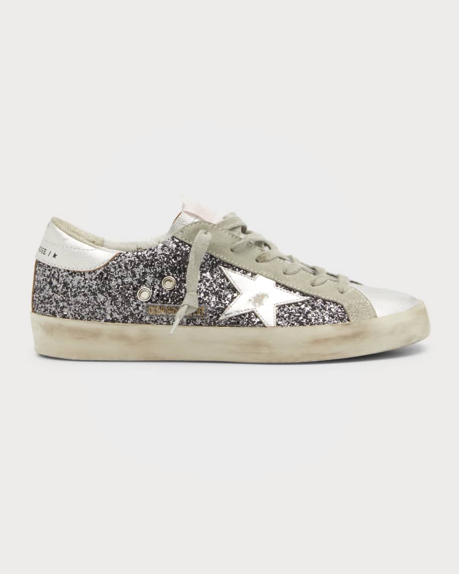 Golden Goose Superstar Glitter Low Top Sneakers Neiman Marcus