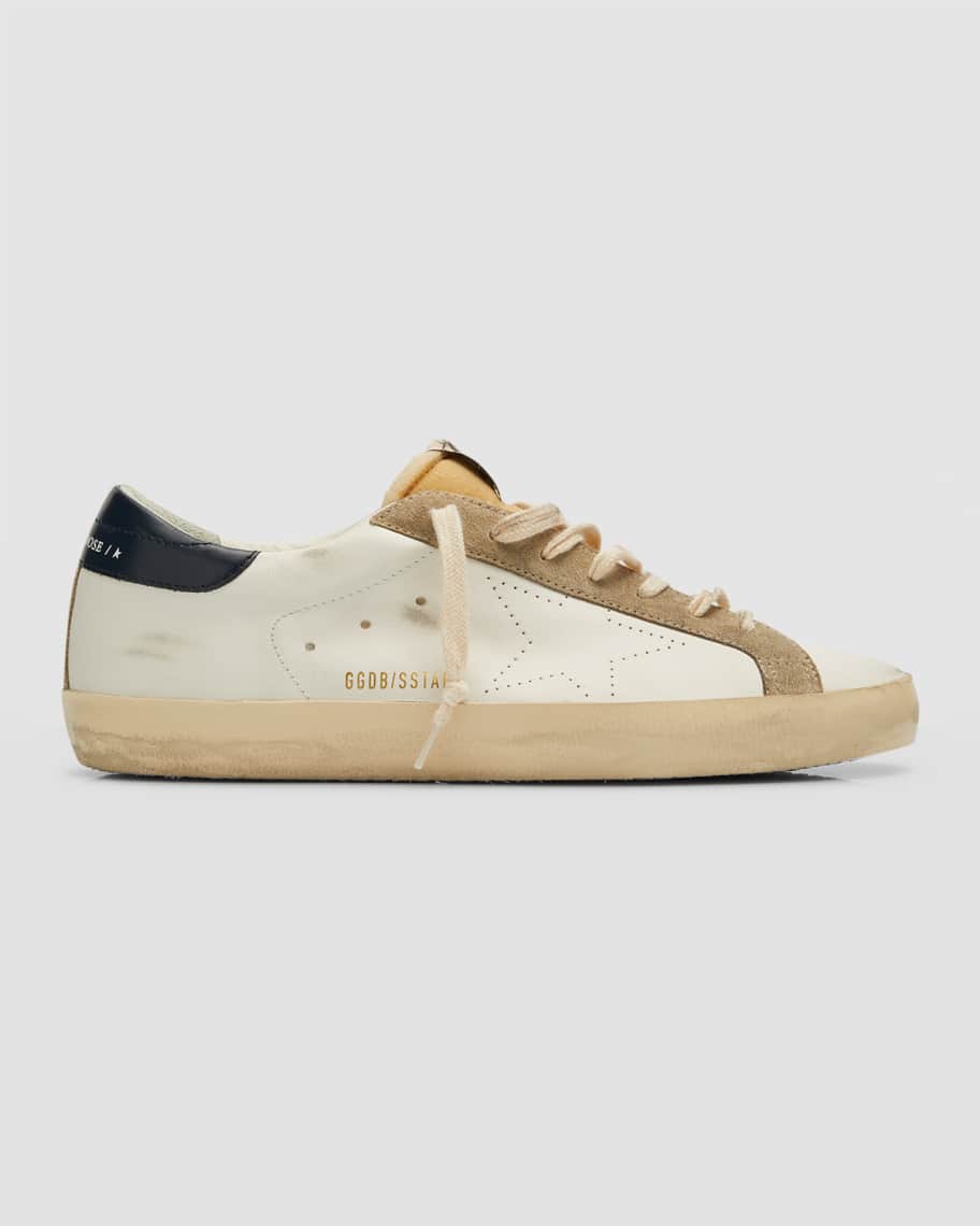 Superstar sneakers in leather with suede star sale