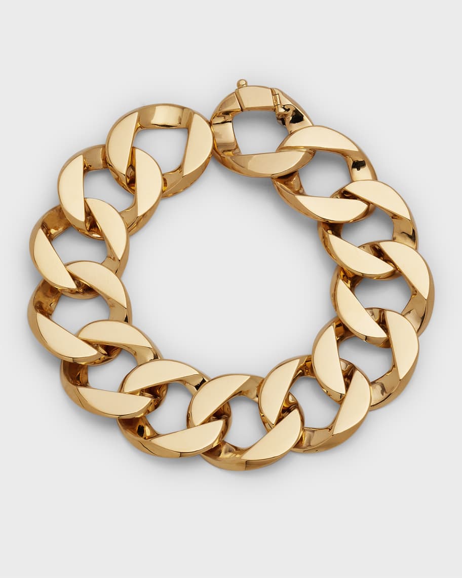 Verdura 18k Yellow Gold Curb-Link Bracelet | Neiman Marcus