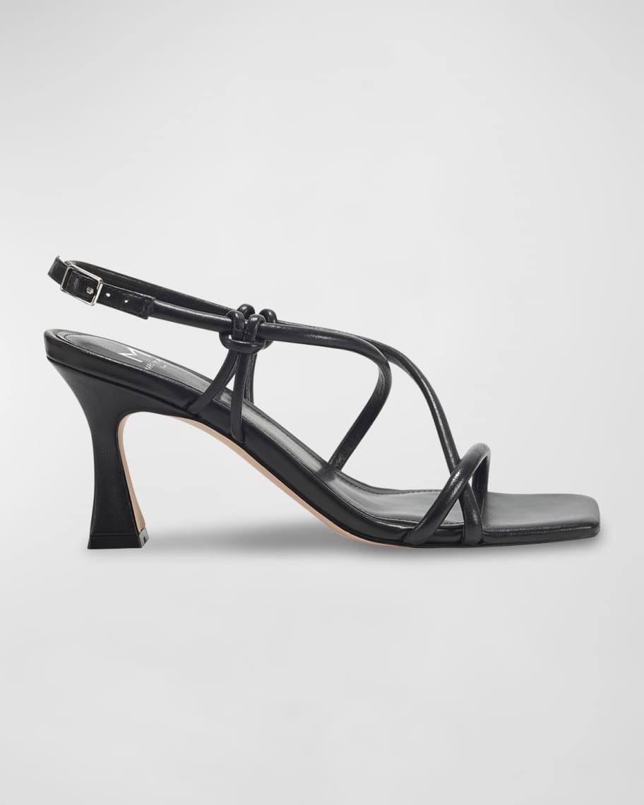 Image 1 of 4: Dayne Strappy Leather Ankle-Strap Sandals