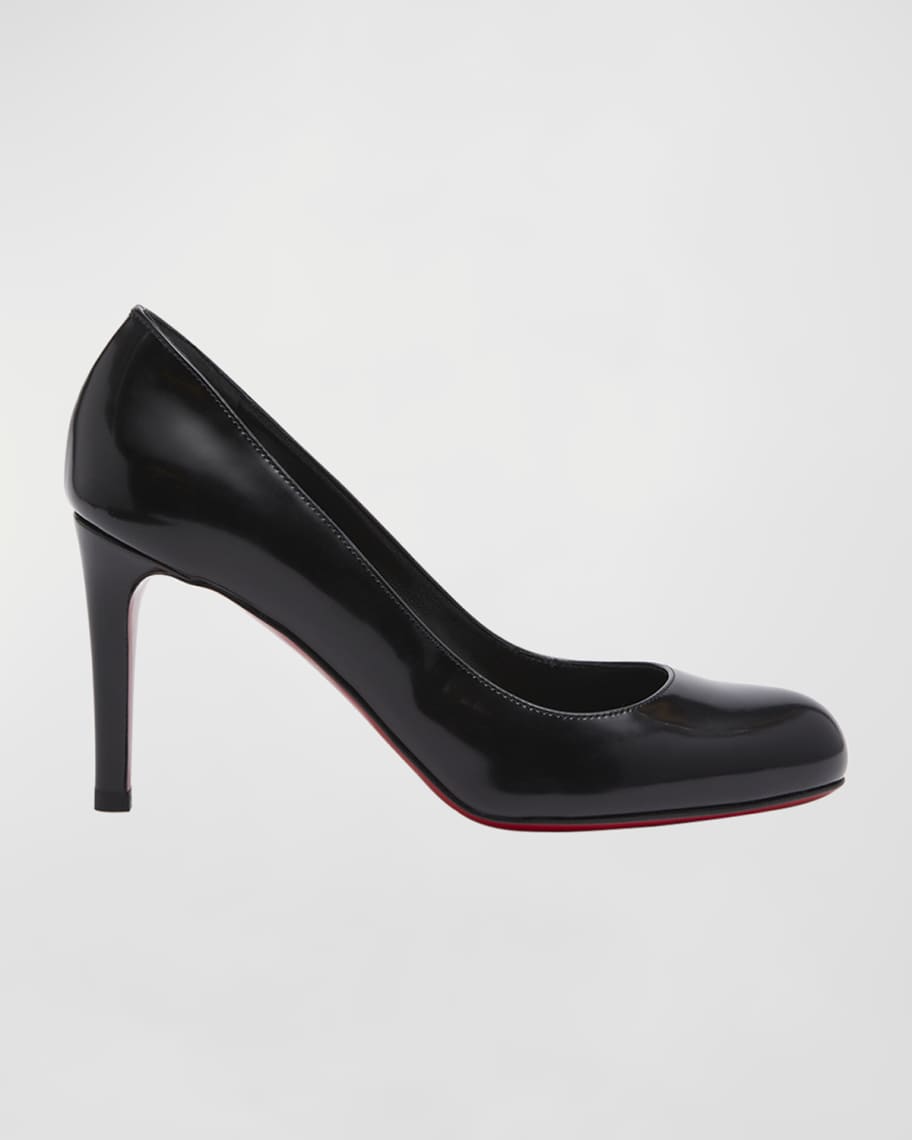Christian Louboutin Pumppie Abrasivato Red Sole Calfskin Leather Pumps Neiman Marcus
