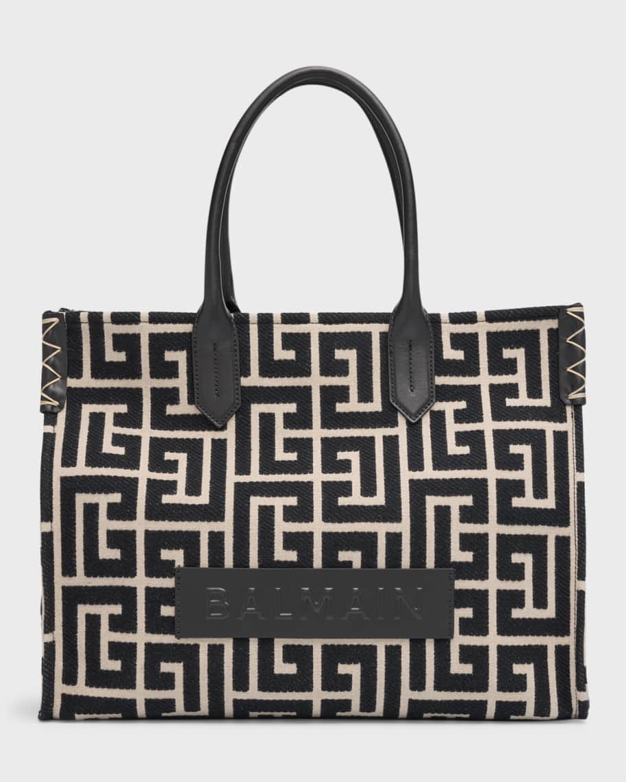 トートバッグ Balmain Borsa Shopper B-Army Balmain B Army Medium Shopper Tote Bag in Monogram Canvas