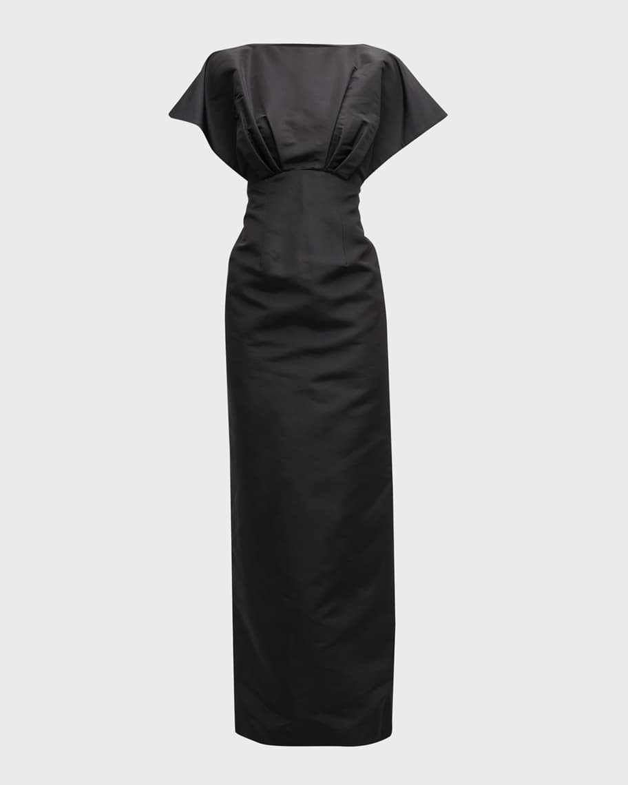 Aubrey silk faille column gown carolina herrera 2025