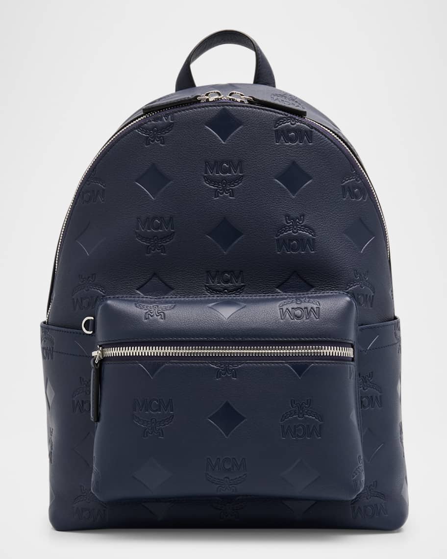 MCM Stark Mini Embossed Leather Backpack Neiman Marcus