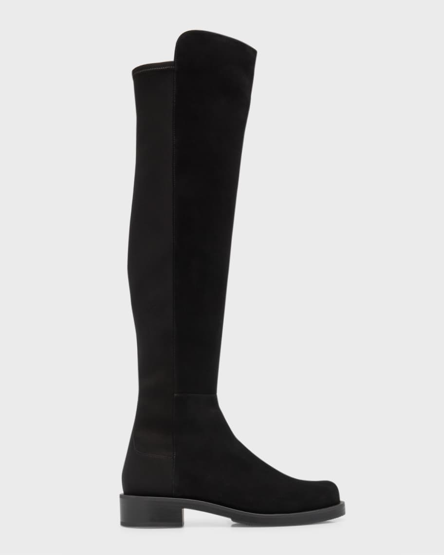 Stuart Weitzman Bold Suede Moto Over The Knee Boots Neiman Marcus