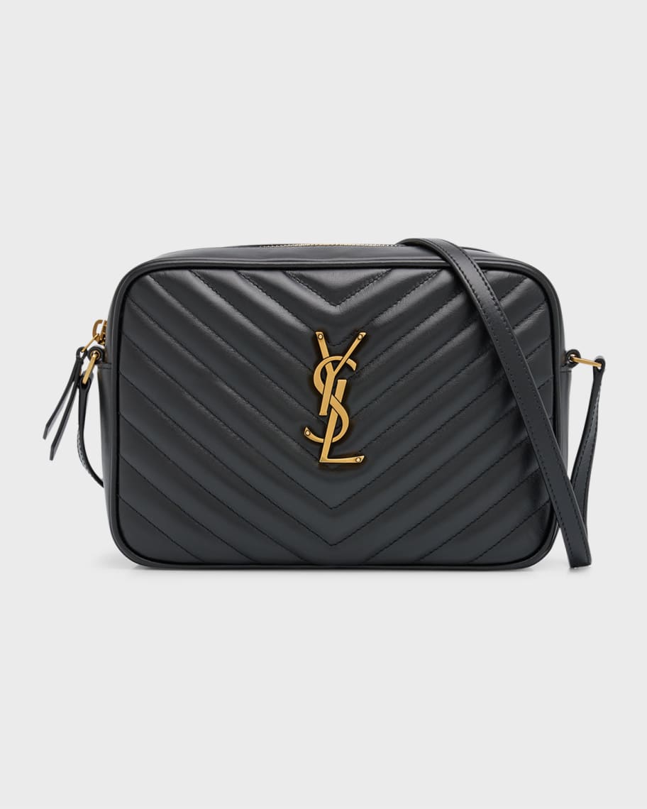 Saint Laurent Lou Medium YSL Camera Bag with Pocket in Quilted Leather Neiman Marcus