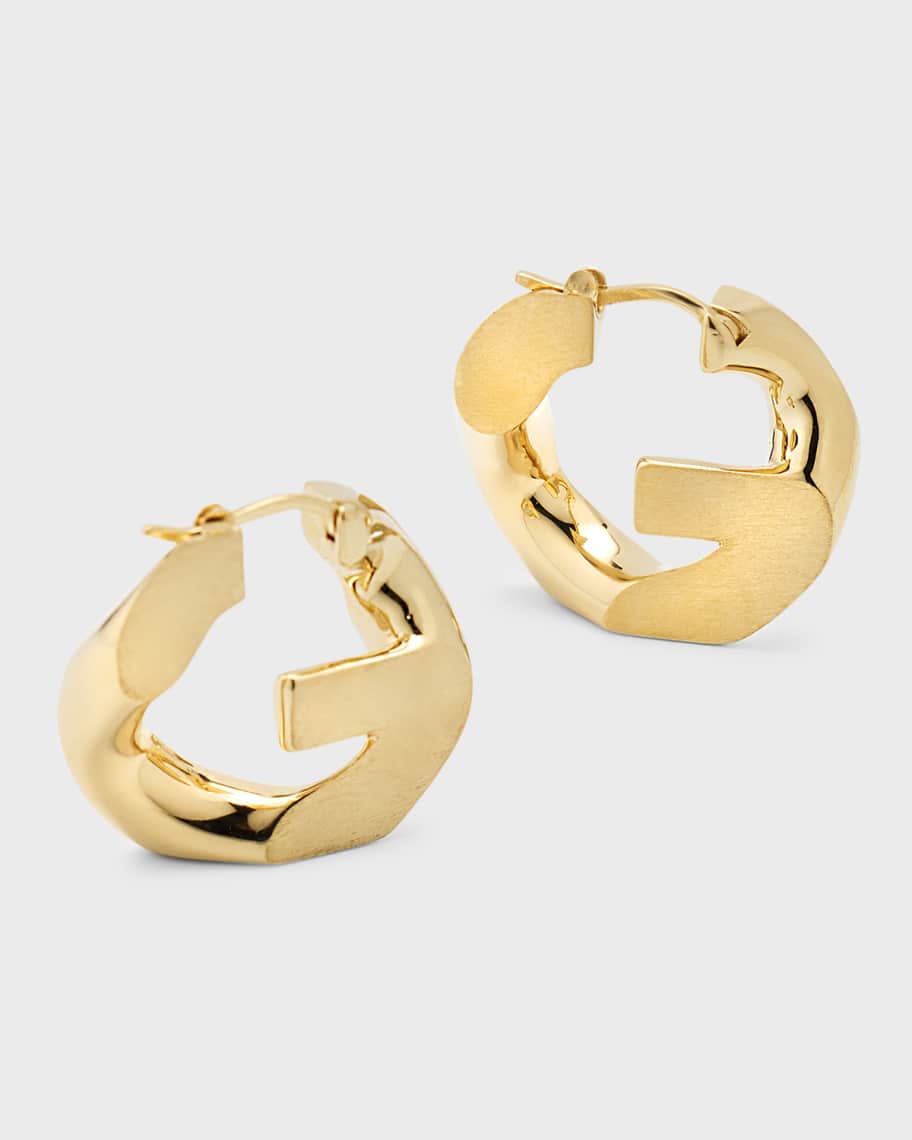 【GIVENCHY】LOCK GOLDEN SMALL HOOP EARRING片耳用 Givenchy Gold Small Lock Earrings Givenchy