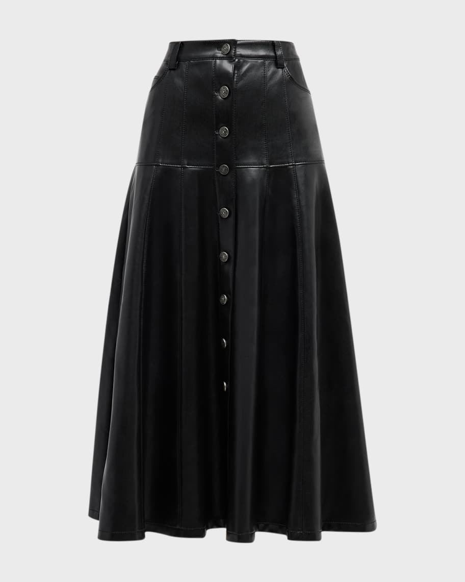 【EEUN】Leather Midi Skirt Veena Skirt – Cinq à Sept